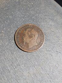 Moneta 10 centesimi Vittorio Emanuele II del 1862