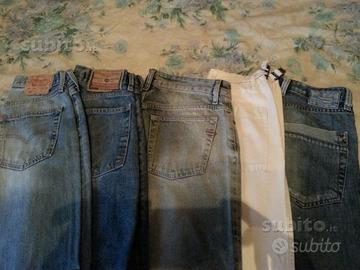 Jeans diesel, levis, met