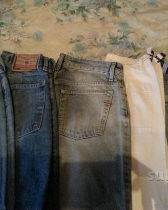Jeans diesel, levis, met