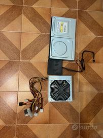 Lotto componenti PC, lettori dvd e alimentatore