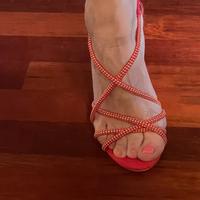 Scarpe rosse con tacco