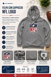 Felpa con cappuccio NFL grigia – Taglia L – Logo N