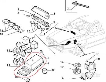 Scatola Porta Fusibili Relè Lancia Kappa 82484171