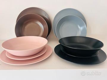 Servizio piatti colorato 4 persone