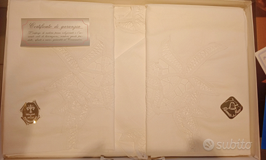 Tovaglia 12 coperti in pizzo Fiorentino