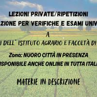 Ripetizioni - lezioni private indirizzo agrario