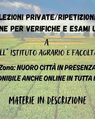 Ripetizioni - lezioni private indirizzo agrario
