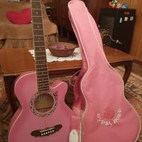  Chitarra Gypsy Rose Acustica Nuova Rosa Original 