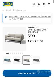 Divano äpplaryd ikea 2 posti