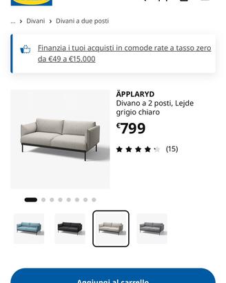 Divano äpplaryd ikea 2 posti