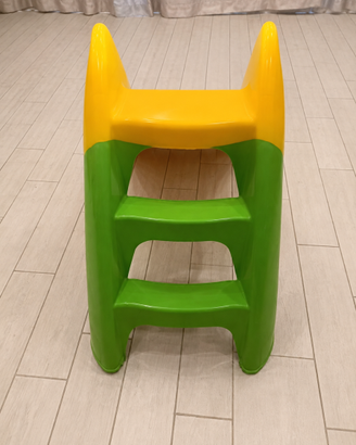 Scivolo per bambini da interno/esterno giallo e ve