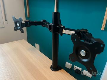 Amazon Basics Supporto per monitor doppio