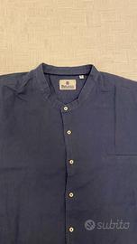 Camicia in lino a manica corta di Blue Lemon