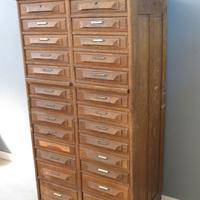 CASSETTIERA SCHEDARIO FARMACIA ANTICA