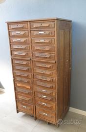 CASSETTIERA SCHEDARIO FARMACIA ANTICA