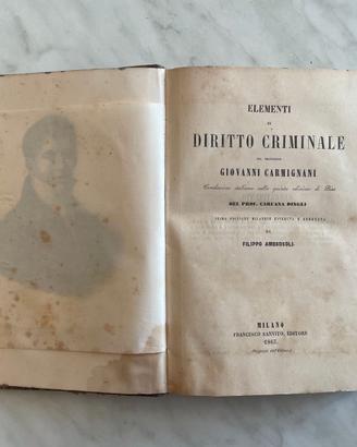 Carmignani - Elementi di Diritto Criminale 1863
