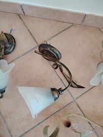 Lampadari da parete in ferro battuto