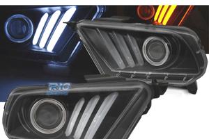 FARI FORD MUSTANG 10-14 LED DINAMICI NERO