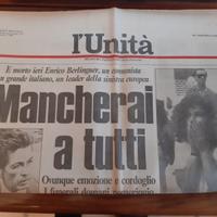 L'Unità 12 giugno 1984 morte E Berlinguer