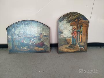 Quadri in legno dipinti 
