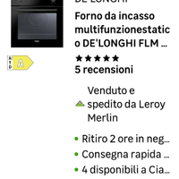 forno ad incasso de longhi