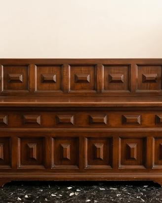 cassapanca-panca con contenitore in legno