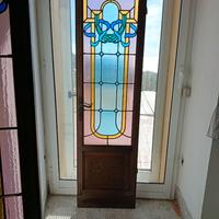 Porte con vetrate artistiche legate a piombo