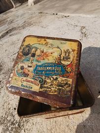 scatola Latta Vintage Haarlem Olie