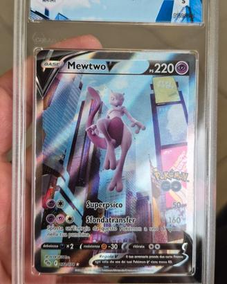 Mewtwo V Full Art GRAAD 8 NM-MT Pokemon GO 072/078