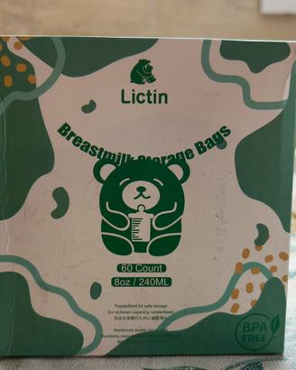 Buste per la conservazione del latte materno