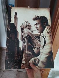 quadro  anni 50 James dean  e Marylin monroe