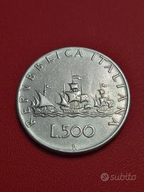 Italia * Repubblica * 500 Lire Caravelle 1961 * Ra