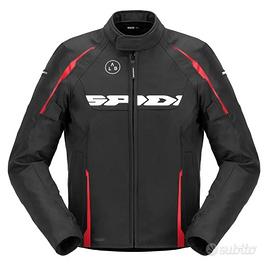 Giacca Spidi Dragon H2Out Nero Rosso in Tessuto im