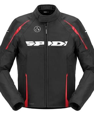 Giacca Spidi Dragon H2Out Nero Rosso in Tessuto im