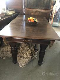 Biliardo a scomparsa che diventa tavolo dell'800