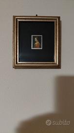 Miniatura Ritratto Dama (la Belle Ferroniere) 3x4