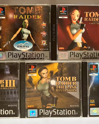 Tomb Raider PS1 – 5 giochi originali PAL ITA