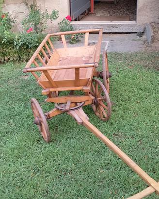 Carretto in legno vintage 