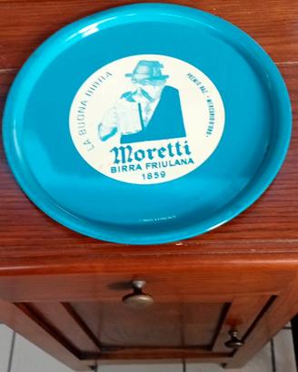 Vassoio pubblicitario birra Moretti