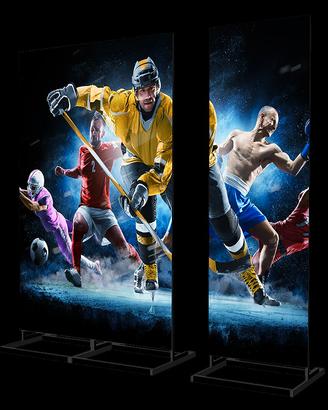 TOTEM LEDWALL PER EVENTI VETRINE FIERE