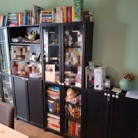 libreria ikea con vetrine