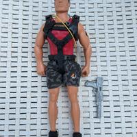 GI JOE Hasbro Action Man Bunjee Jump 1997 vintage