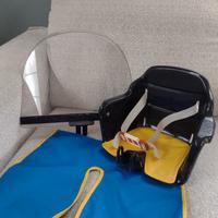 Seggiolino bicicletta con parabrezza