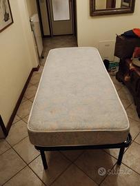 materasso singolo e  rete 