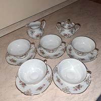 set tazzine da the porcellana stile bridgerton