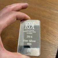 Lingotto argento 999 collezione