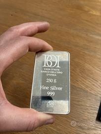 Lingotto argento 999 collezione