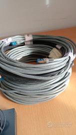 cavi ethernet, circa 50-60 metri  + switch