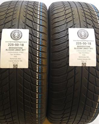 2 GOMME 225 50 18 BRIDGESTONE A67500