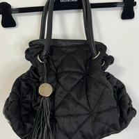 Borsa furla in raso nero doppio manici